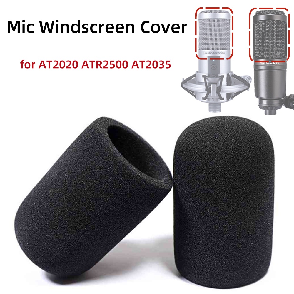 Recording Pop Filter - 2PCS AT2020 Microphone Windscreen,Mic Windscreen Cover,Windproof