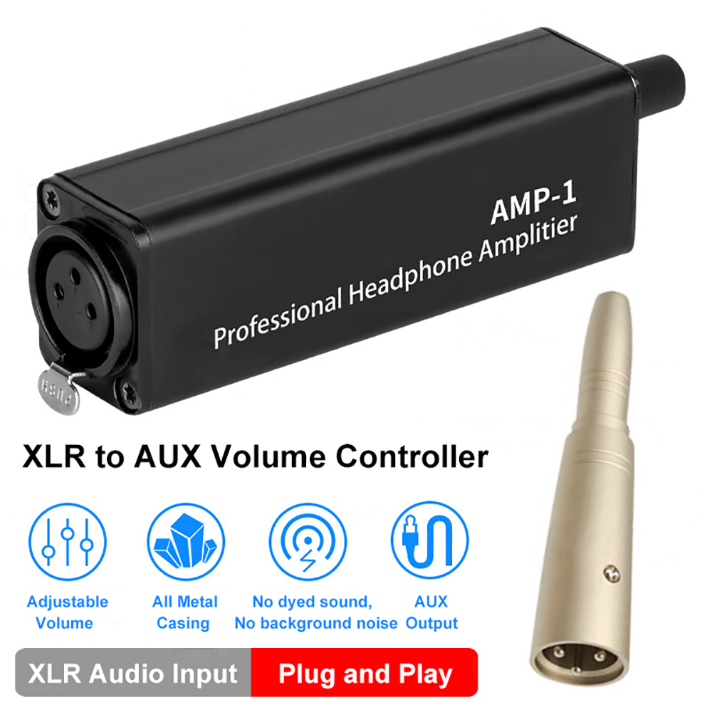 Portable Amplifier Mini - Portable Headphone Amplifier Converter XLR To