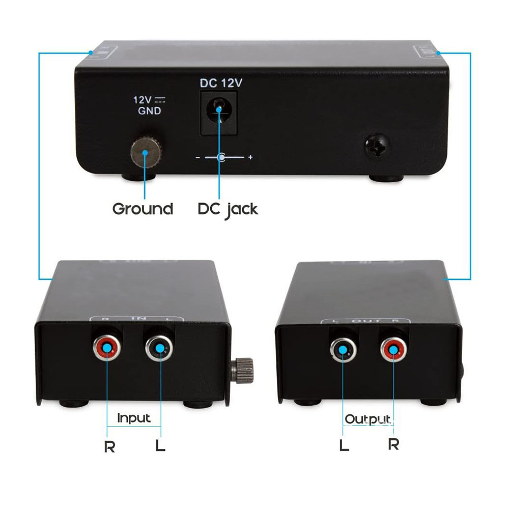 Portable Amplifier Mini - Portable Preamplifier Phono Preamp Ultra-Compact Stereo