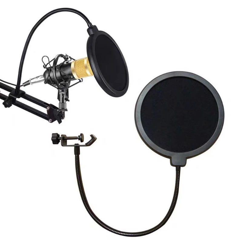 Recording Pop Filter - VIKEFON Microphone Accessories Metal PoP Filter