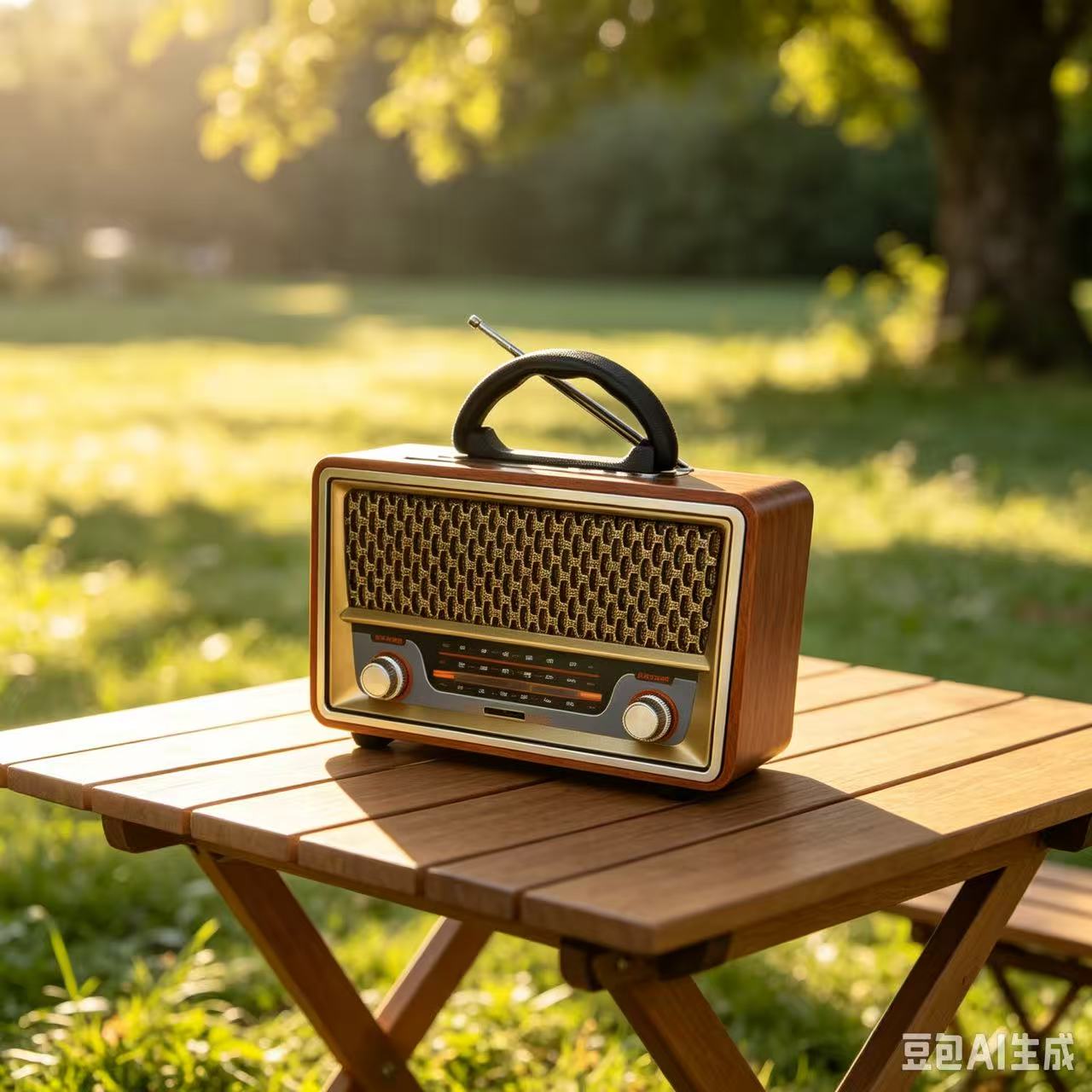 Apple Music Audio Quality - Retro High-Quality Wooden Portable Radio Music