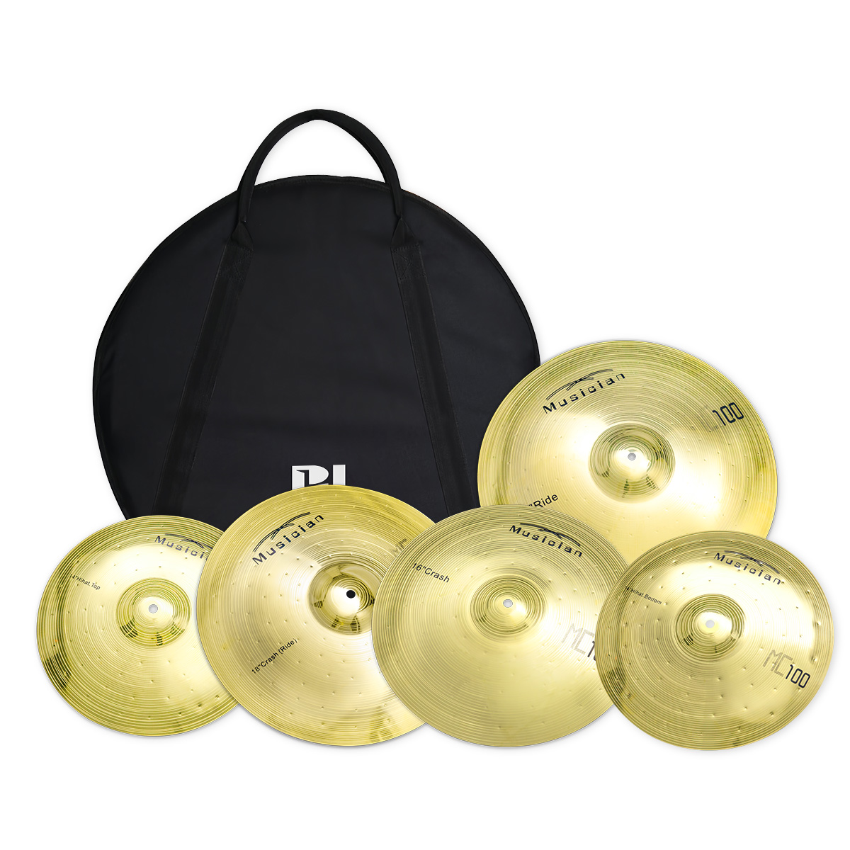 Cymbal Hi Hat - PD Mc100 Bronze Cymbal Pack 14