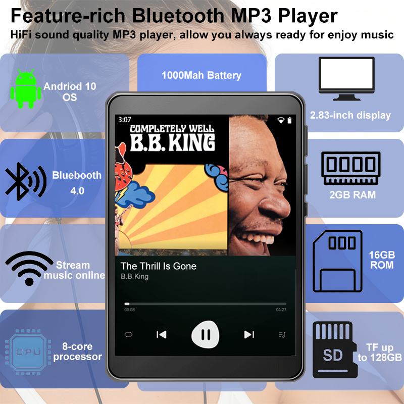 Download Audio Music Player - WiFi MP3 Player Andriod 10 Spotify