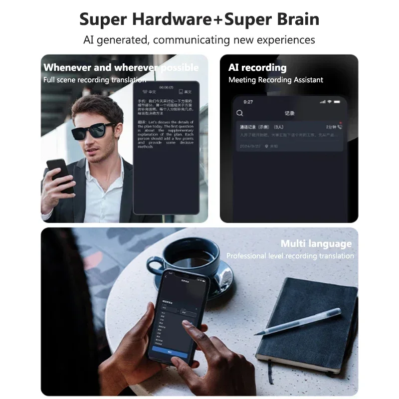 AI Translation Glasses Smart S - đánh giá và giá Audio Music Arabic