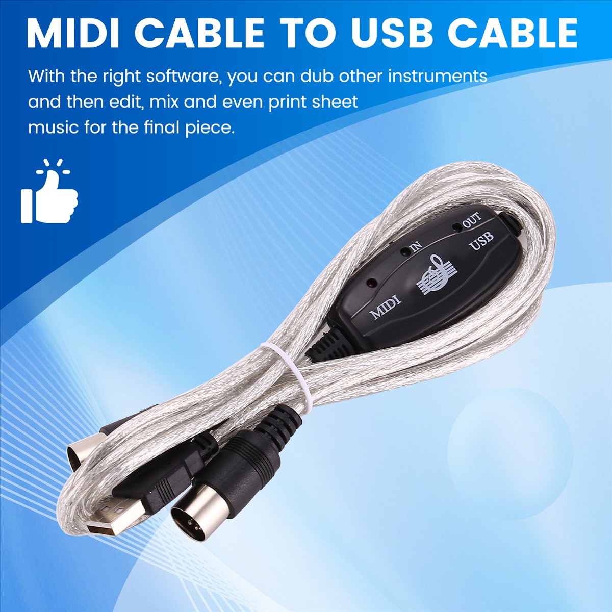 AA80 USB to MIDI 5Pin Cable Co - đánh giá và giá Audio Music Edit