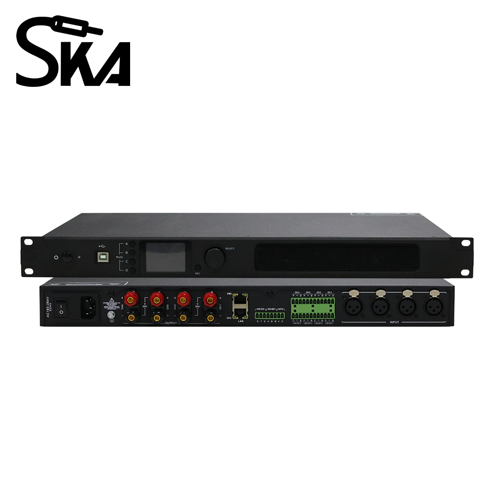 DSP Digital Power Amplifier 1U - đánh giá và giá Audio Mixer 4 Channel