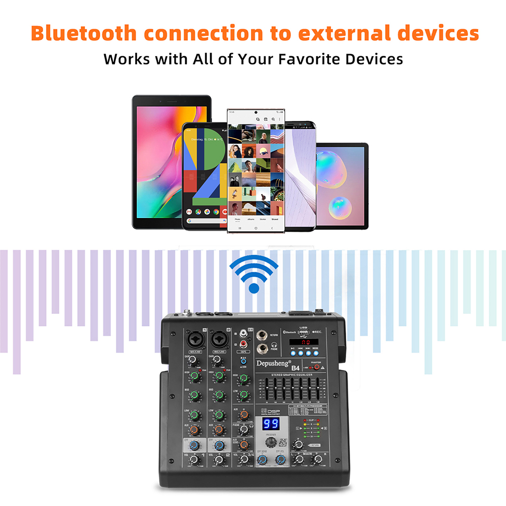 4 Channel Audio Mixer Audio In - đánh giá và giá Audio Mixer 4 Channel