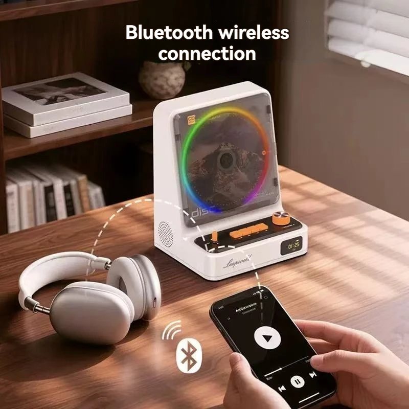 New L-CD211 Retro CD Player Wi - đánh giá và giá Apple Music Audio Quality