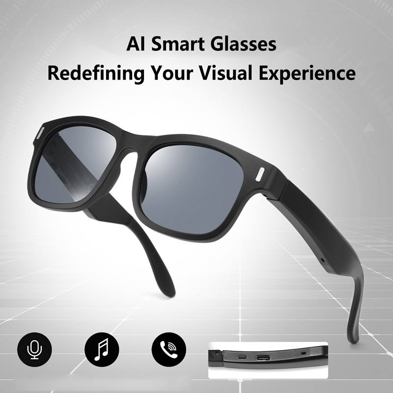 AI Intelligent Sunglasses Blue - đánh giá và giá Audio Music Arabic