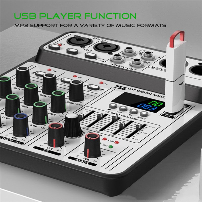 X64A-Professional D-04 256DSP  - đánh giá và giá Audio Mixer 4 Channel