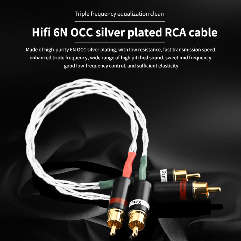Xangsane 6N OCC Bạc Cáp Rca Âm - đánh giá và giá Audio Music Box