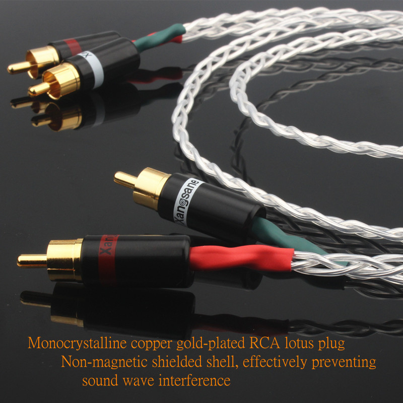 Xangsane 6N OCC Bạc Cáp Rca Âm - đánh giá và giá Audio Music Box