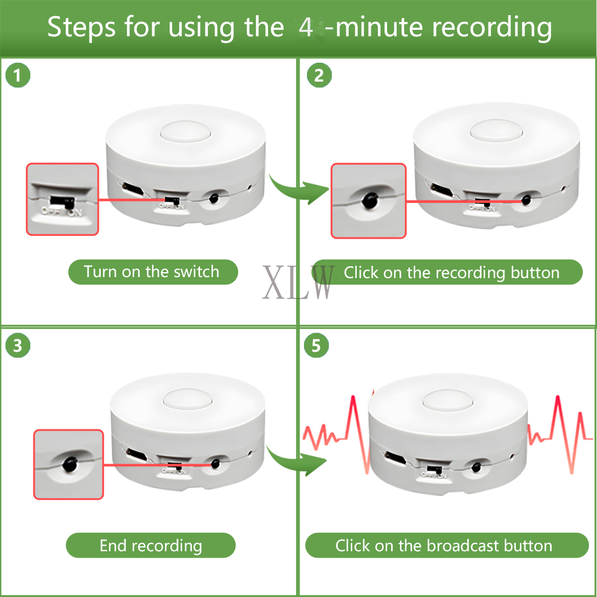 4M Voice Recording Button for  - đánh giá và giá Audio Music Box