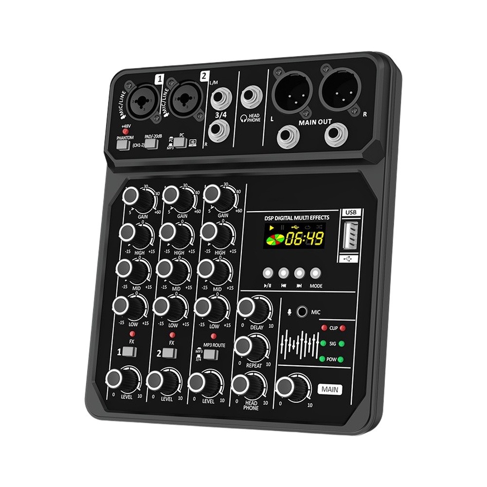 Portable 4-Channel Audio Mixer - đánh giá và giá Audio Mixer 4 Channel