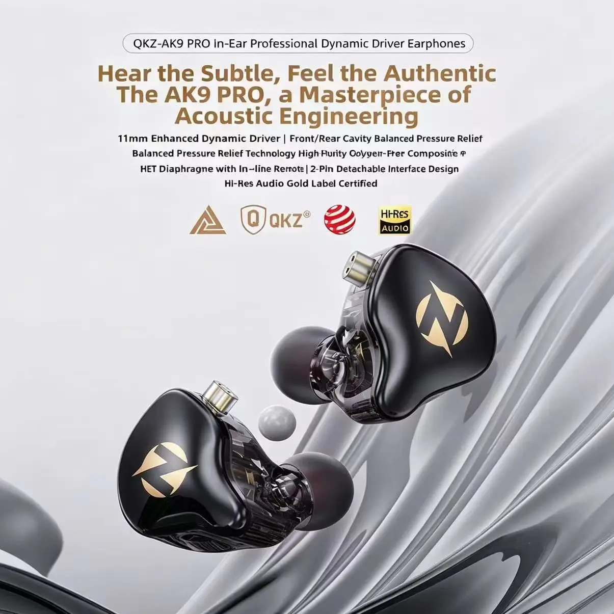 QKZ AK9 PRO In Ear Earphones w - đánh giá và giá Audio Music Edit
