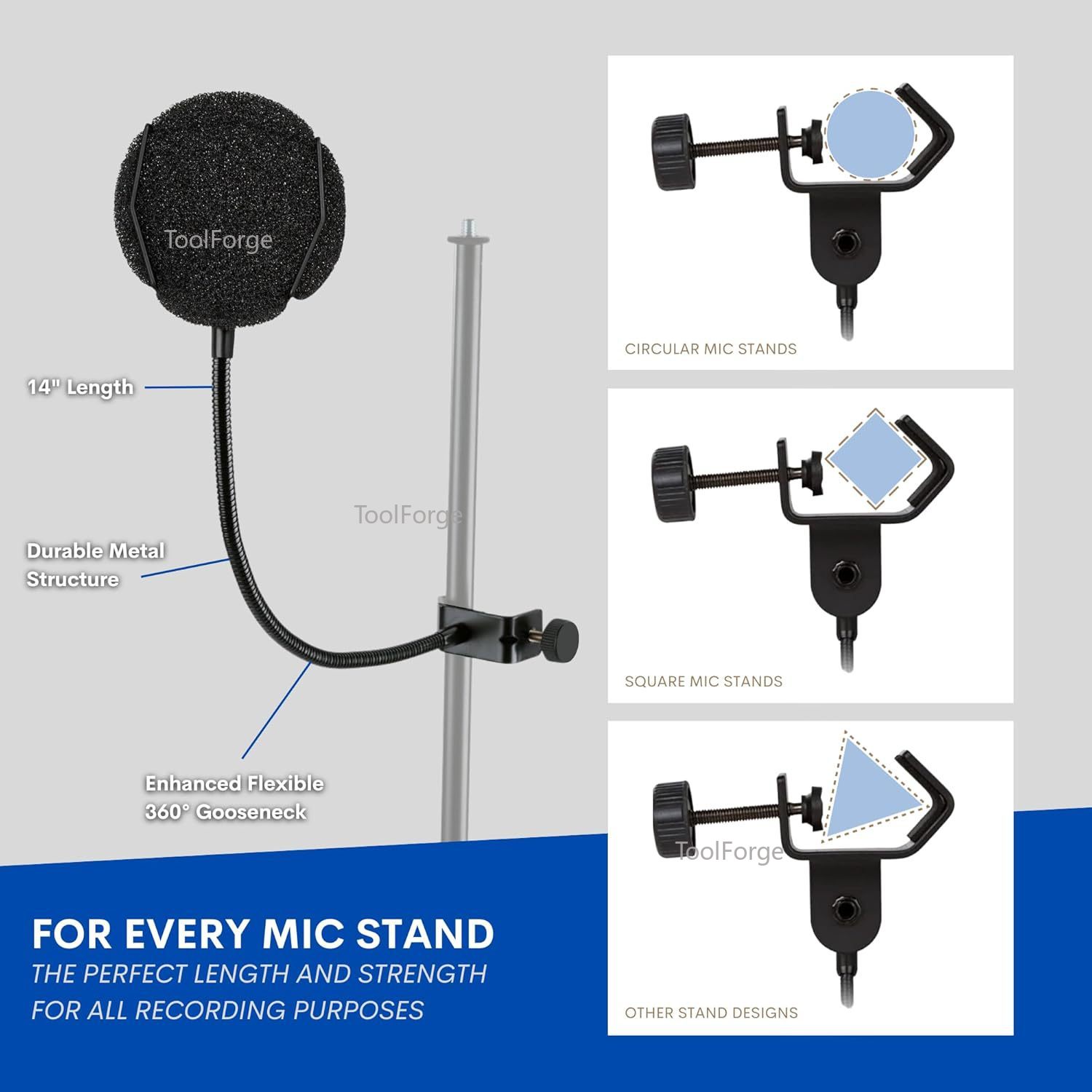 High-Quality Metal Pop Filter  - đánh giá và giá Recording Pop Filter