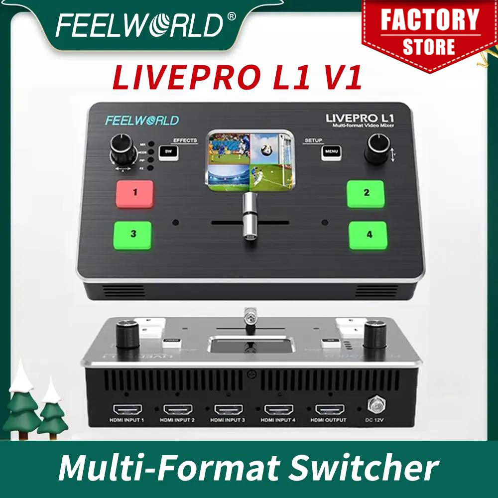 FEELWORLD LIVEPRO L1  4xHDMI I - đánh giá và giá Audio Mixer 4 Channel