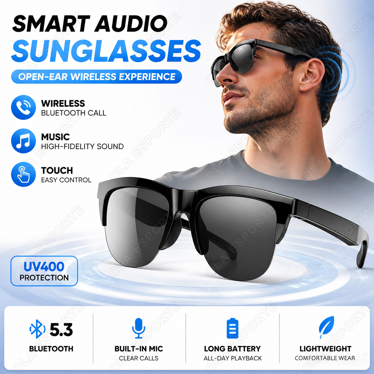 Smart Audio Sunglasses Smart G - đánh giá và giá Audio Music Arabic