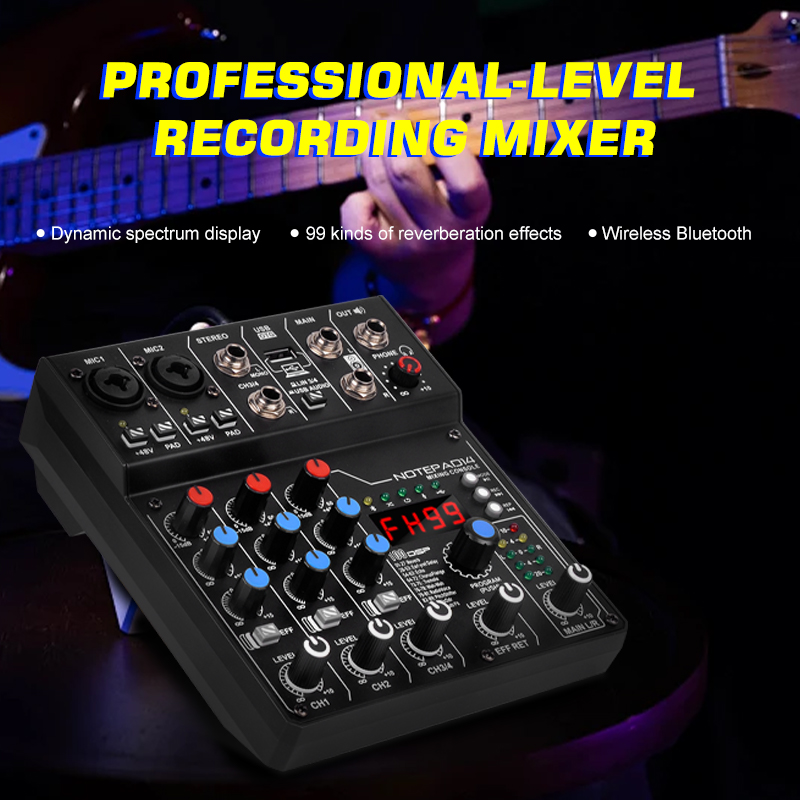 Factory Direct NXG AD14 4-Chan - đánh giá và giá Audio Mixer 4 Channel
