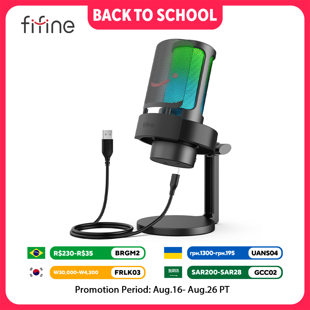 FIFINE Gaming Microphone with  - đánh giá và giá Recording Pop Filter